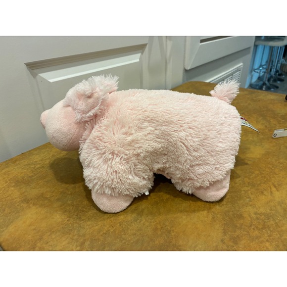 Pillow Pets Pee-wees Pink Pig Plush Stuffed Animal Small 11 inch Travel Pillow - Picture 2 of 9